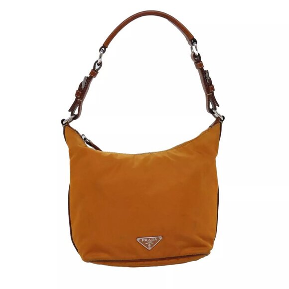 PRADA Shoulder Bag Nylon Orange Auth - Picture 2 of 16